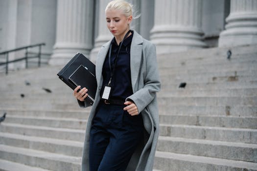 Parent alone on courthouse steps, symbolizing defeat and frustration