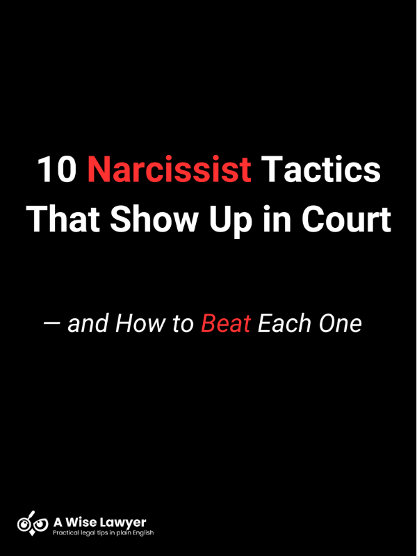 10 Narcissist Tactics That Show Up in Court -Cover